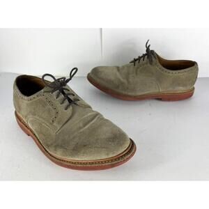 J Press Men's Dirty Suede Nubuck Tan Shoes Made in England Size US 9